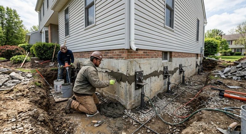 Basement Foundation Repair in Montgomery County, NC