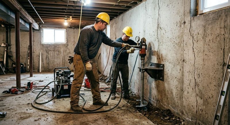 Basement Stabilization in Asheboro, NC