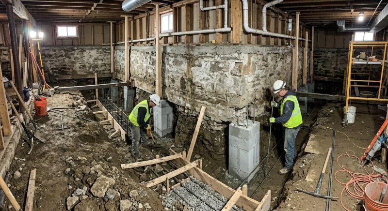 Basement Underpinning in Asheboro, NC