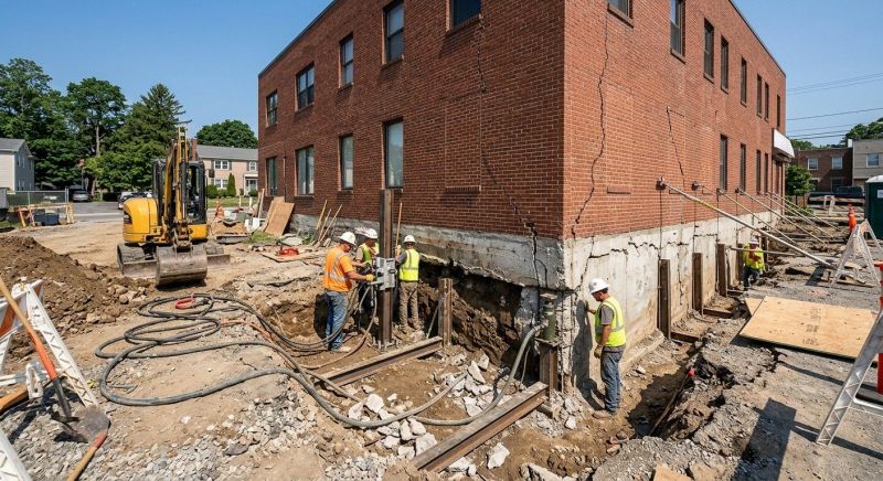 Building Foundation Repair in Jamestown, NC