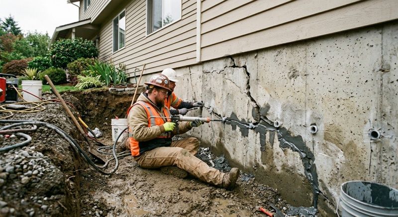 Cracked Foundation Repair in Denton, NC