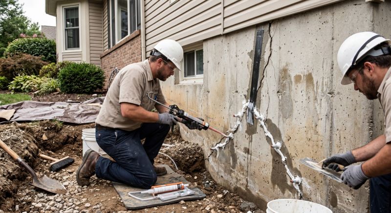 Cracked Foundation Repair in Jamestown, NC