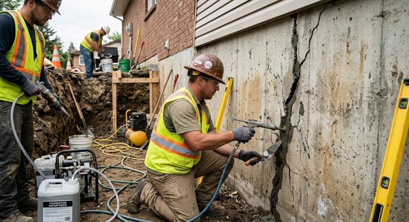 Cracked Foundation Repair in Montgomery County, NC