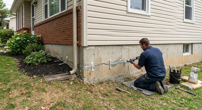 Cracked Foundation Repair in Thomasville, NC