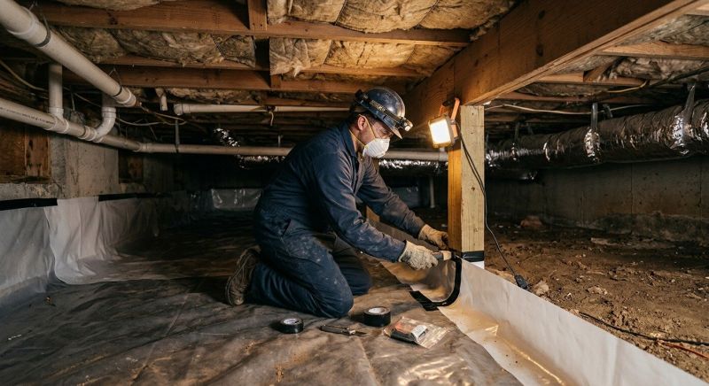 Crawl Space Leveling in Asheboro, NC