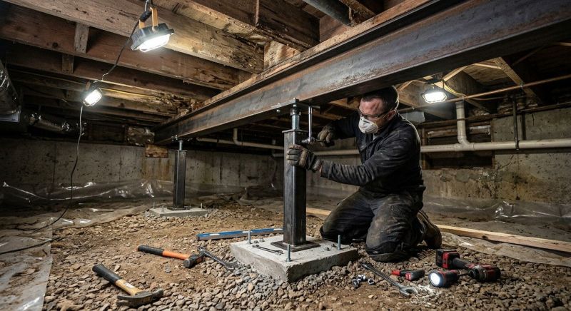 Crawlspace Structural Repair in Asheboro, NC
