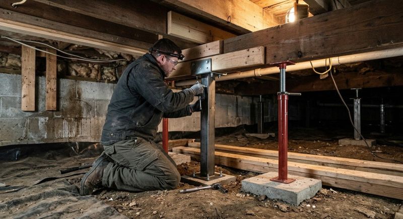 Crawlspace Structural Repair in Asheboro, NC