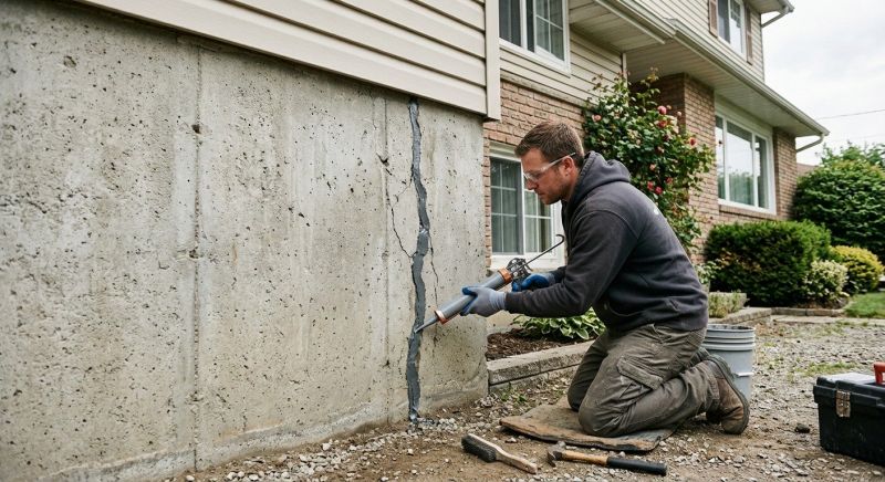 Foundation Crack Sealing in Asheboro, NC