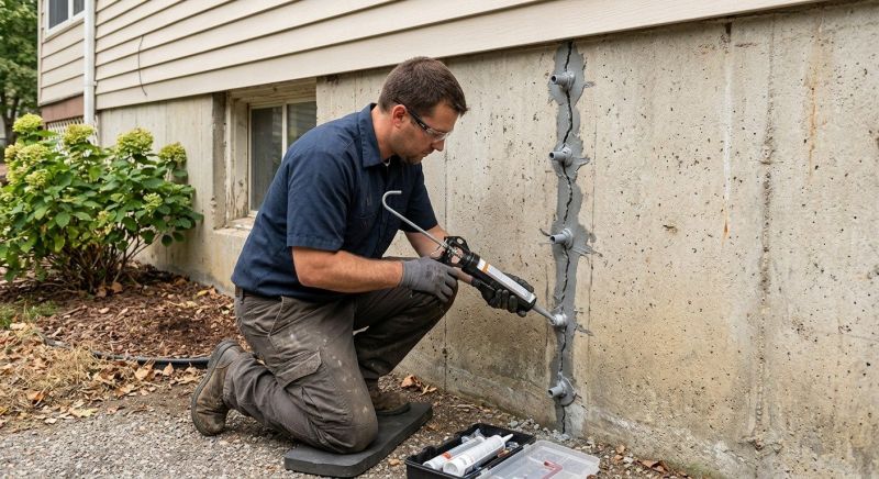 Foundation Crack Sealing in Asheboro, NC
