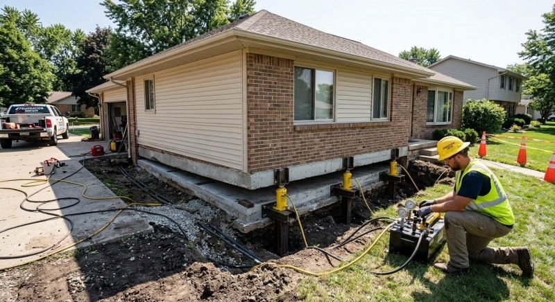 Foundation Lifting in Davidson County, NC