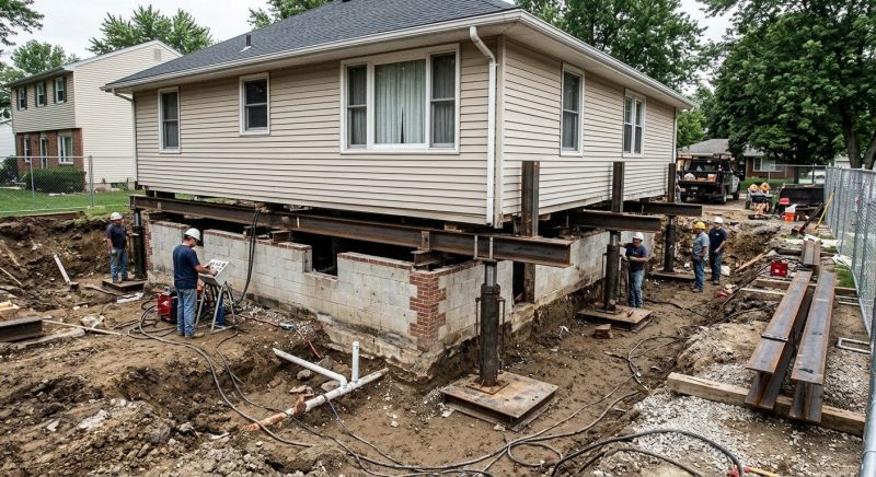Foundation Lifting in Montgomery County, NC