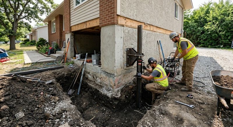 Foundation Pier Repair in Asheboro, NC