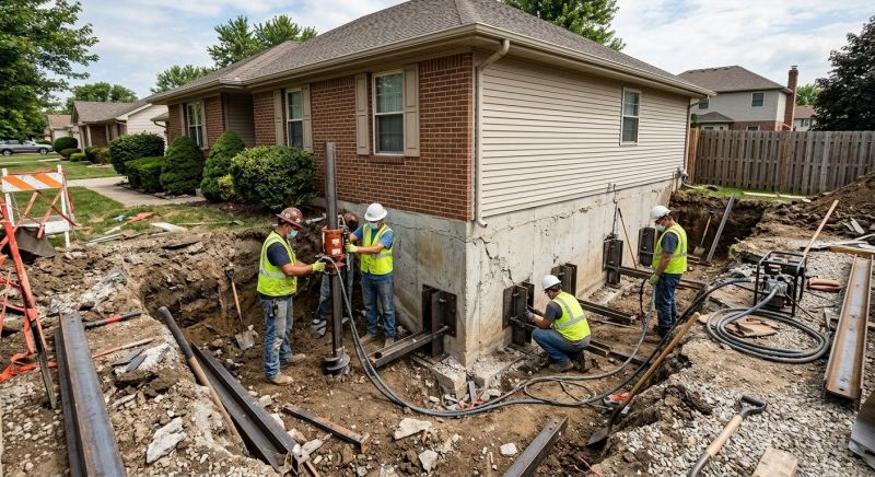 Foundation Pier Repair in Asheboro, NC