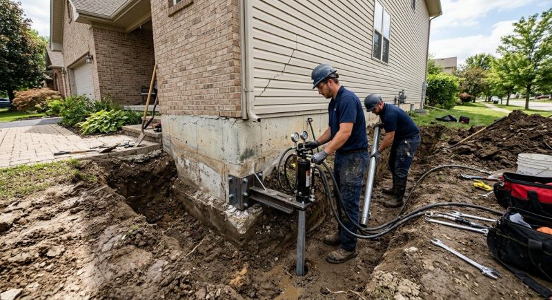 Foundation Settlement Repair in Asheboro, NC