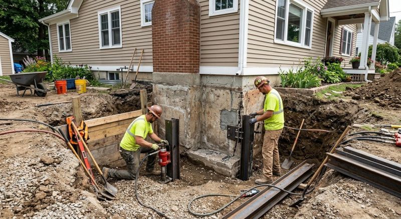 House Foundation Repair in Montgomery County, NC