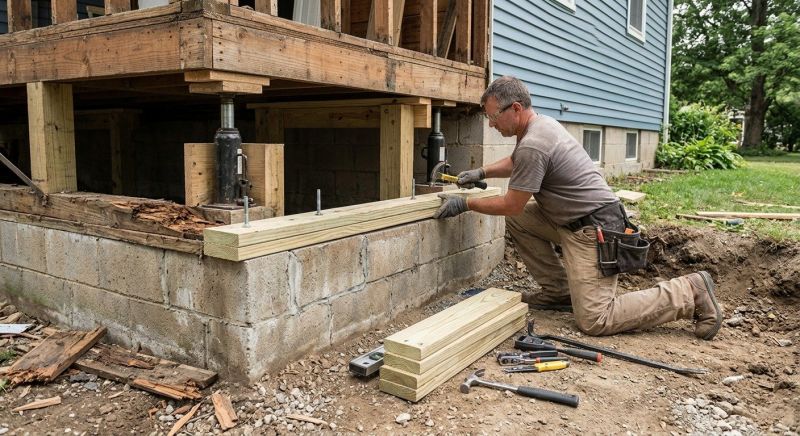 House Foundation Repair in Ramseur, NC