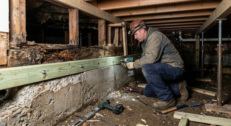 Sinking Foundation Repair in Chatham County, NC