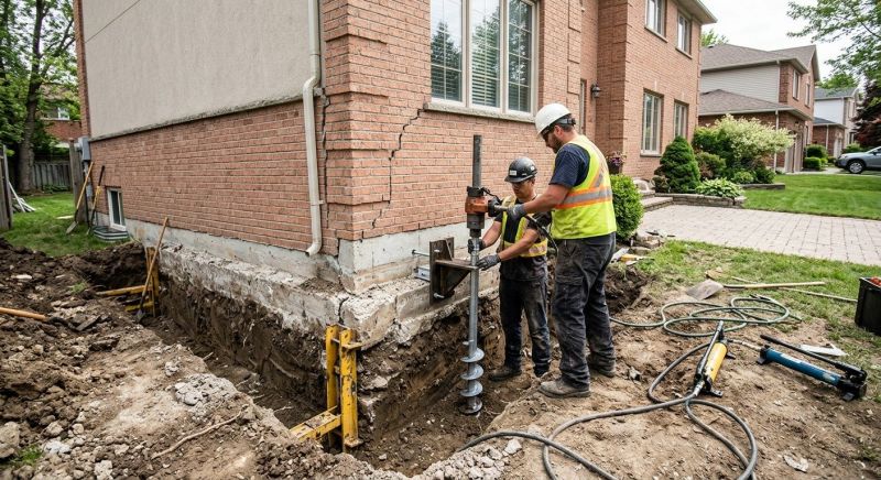 Sinking Foundation Repair in Montgomery County, NC