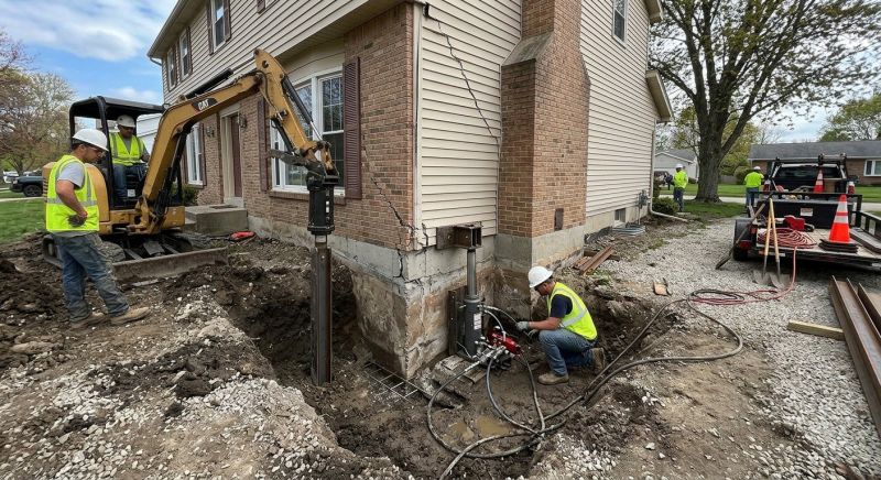 Sinking Foundation Repair in Montgomery County, NC
