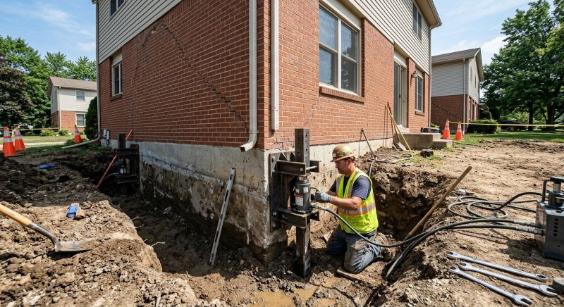 Sinking Foundation Repair in Montgomery County, NC