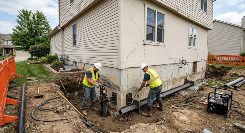 Sinking Foundation Repair in Ramseur, NC