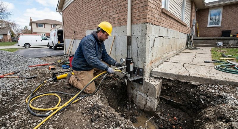 Sinking Foundation Repair in Randleman, NC