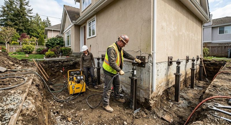 Sinking Foundation Repair in Randolph County, NC