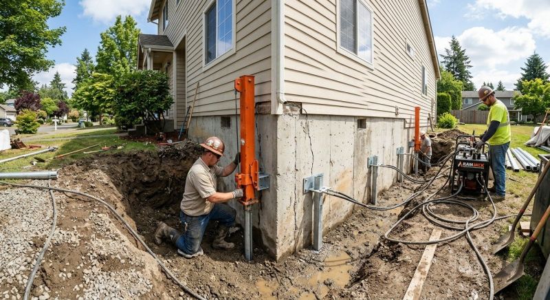 Sinking Foundation Repair in Robbins, NC