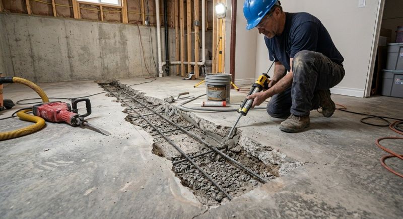 Slab Foundation Repair in Asheboro, NC