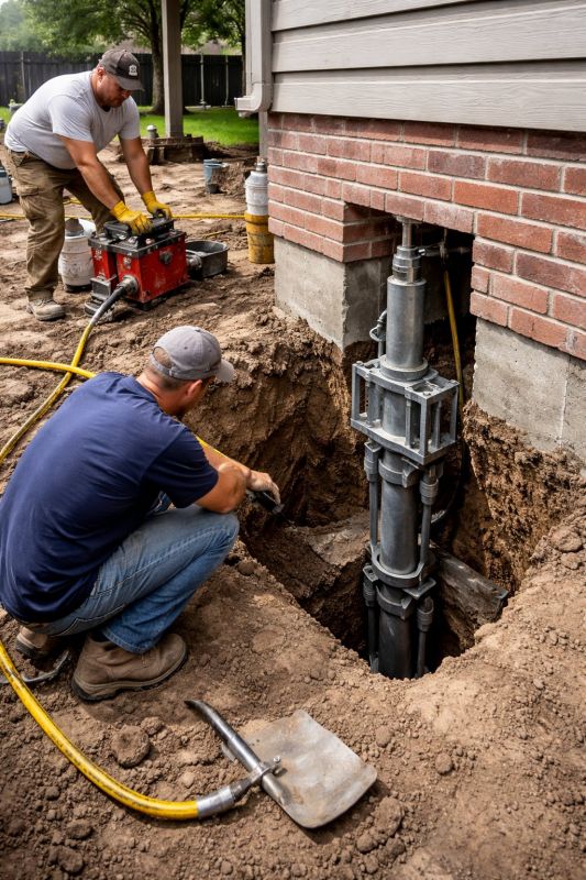 Structural Underpinning in Asheboro, NC