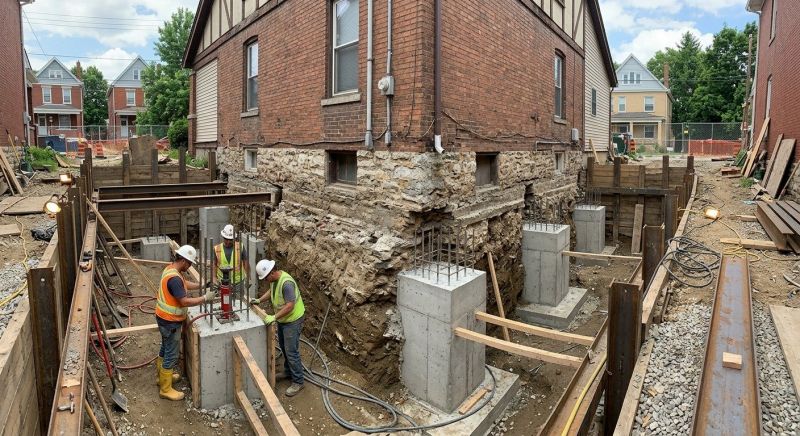Structural Underpinning in Asheboro, NC