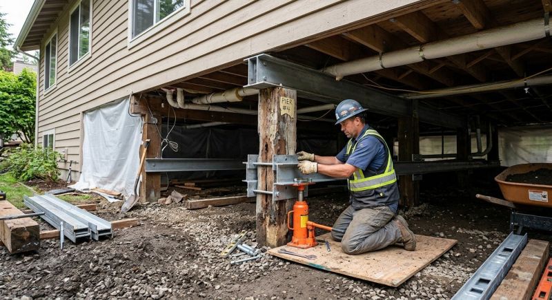 Structural Underpinning in Asheboro, NC